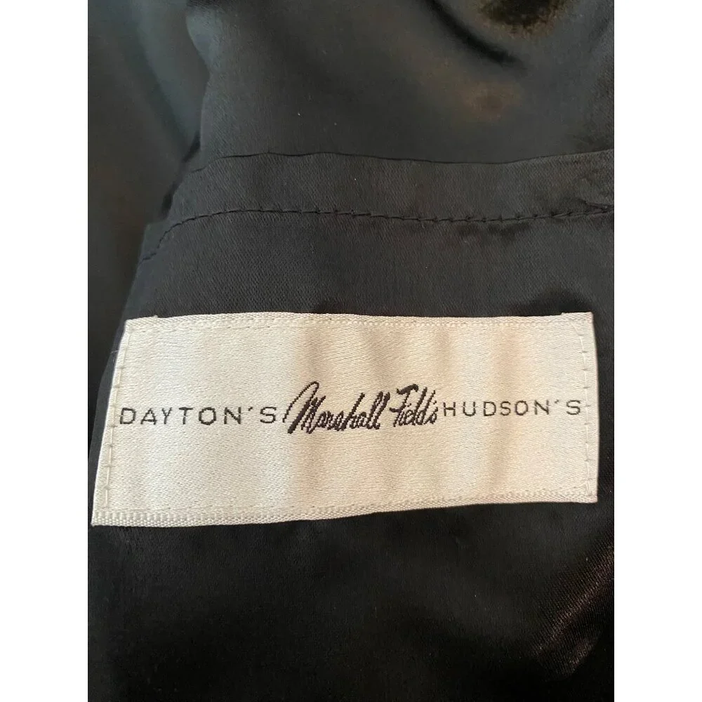 Lauren Ralph Lauren Black Wool Double-Breasted Overcoat Size 42 Long - Picture 6 of 15